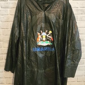 Uganda Coat Of Arms Shirt For God And My Country Mens Custom Made Large *RARE